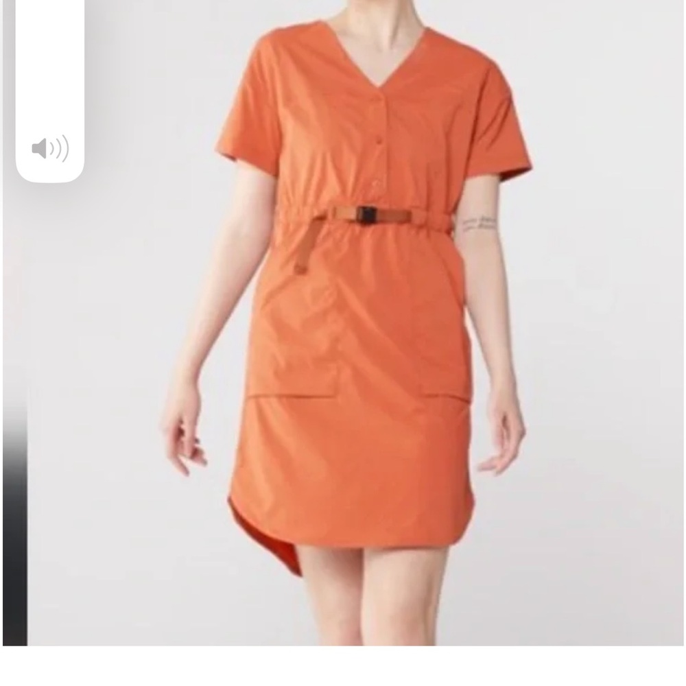 REI Coop Sahara UPF Hiking Terracotta Utility Belted Dress